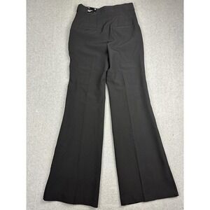 Express Editor Flare Pants Women 0R Black High Rise Stretch Dress Work Chino NWT